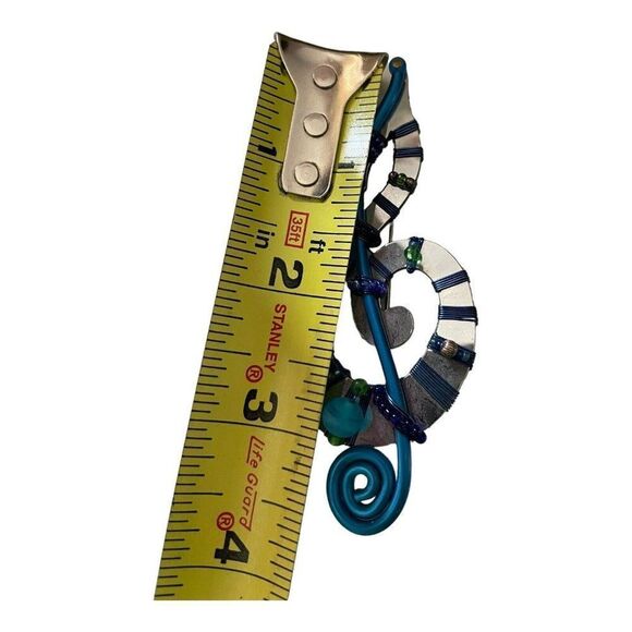 Vintage Liztech Artisian Signed Brooch Treble Clef Music Note - Picture 2 of 11